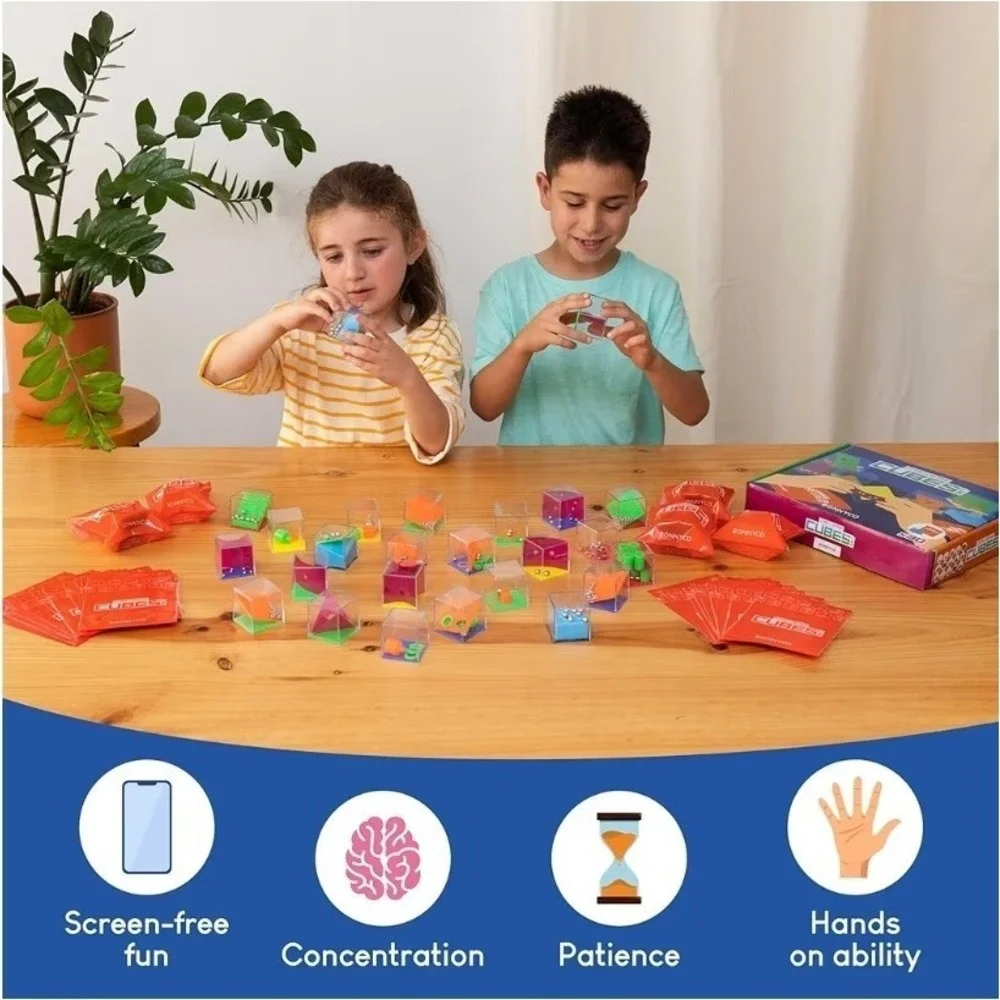 Brain Teaser Puzzles Cubes Kids Party Favors Pack 30 Pinata Goodie Bags Stuff...